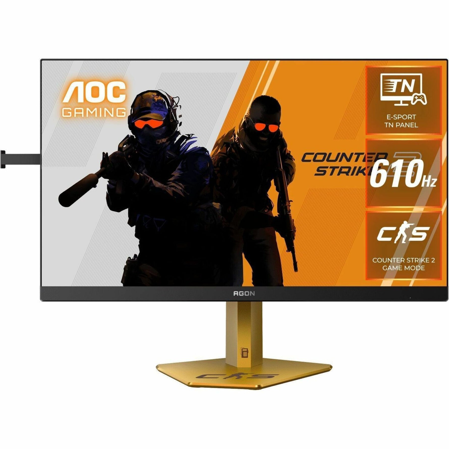 AOC AGON CS24A/P 24' Class Full HD Gaming LCD Monitor - 16:9 - Black, Gold