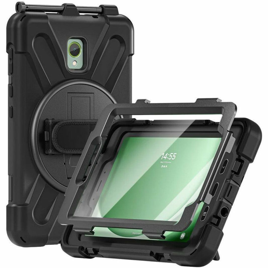Strike Protector Rugged Carrying Case Samsung Galaxy Tab Active5, Galaxy Tab Active3 Tablet - Black
