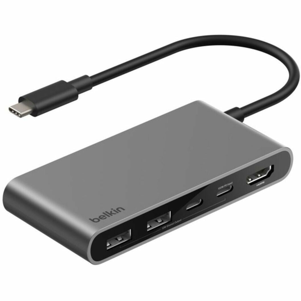 Belkin Connect USB Type C Docking Station for Workstation, MacBook - Charging Capability - Space Gray - Portable