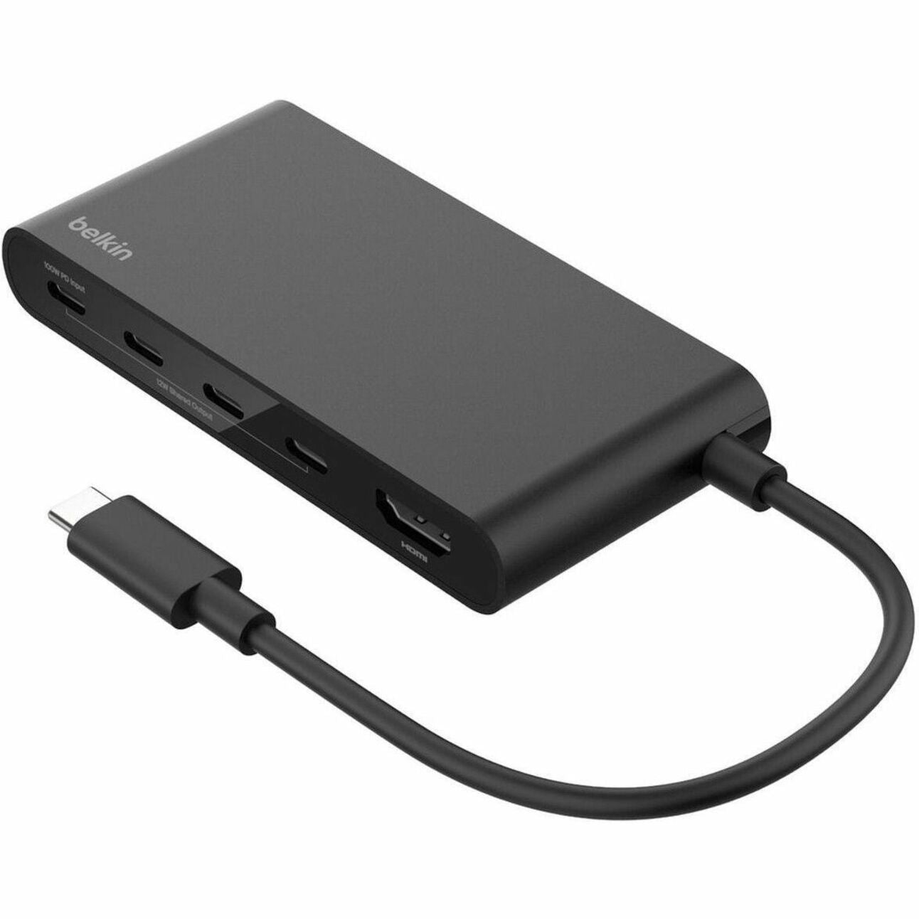 Belkin Connect USB Type C Docking Station for Notebook, Monitor, Hard Drive, Webcam, Tablet, Smartphone, Computer - Charging Capability