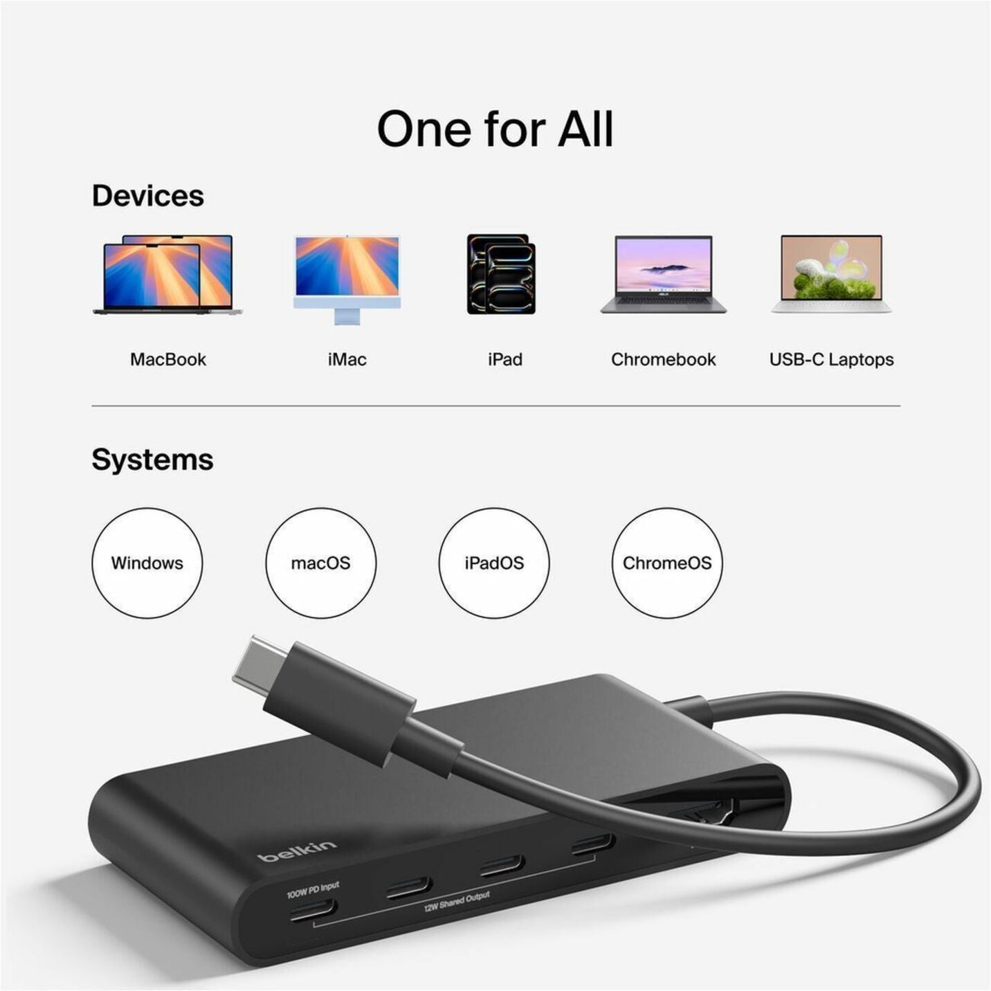 Belkin Connect USB Type C Docking Station for Notebook, Monitor, Hard Drive, Webcam, Tablet, Smartphone, Computer - Charging Capability - Alternate view 11