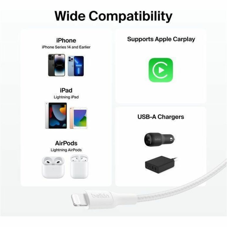 Belkin BoostCharge Pro 2 m Lightning/USB Data Transfer Cable - Alternate view 6