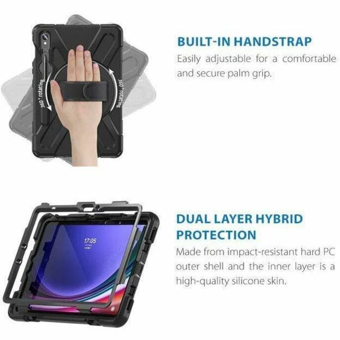 Strike Rugged Rugged Carrying Case Samsung Galaxy Tab S10 FE, Galaxy Tab S10 Lite, Galaxy Tab S7, Galaxy Tab S8, Galaxy Tab S9, Galaxy Tab S9 FE Tablet - Alternate view 7