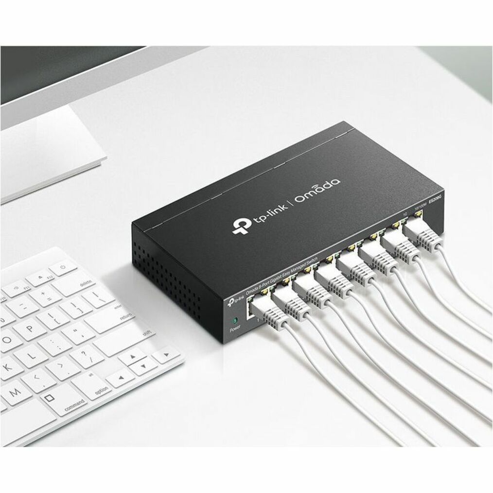 Omada ES208G 8 Ports Manageable Ethernet Switch - Gigabit Ethernet - 10/100/1000Base-T