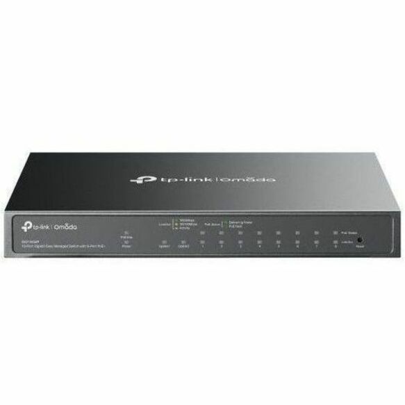 Omada ES210GMP 10 Ports Manageable Ethernet Switch - Gigabit Ethernet - 10/100/1000Base-T, 1000Base-X