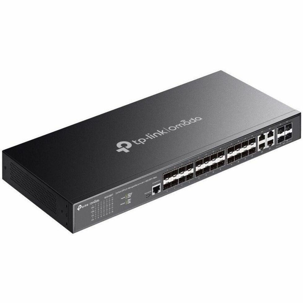 Omada JetStream SG3428XF 4 Ports Manageable Ethernet Switch - Gigabit Ethernet, 10 Gigabit Ethernet - 10GBase-X, 10/100/1000Base-T