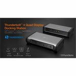 j5create JTD568 Thunderbolt 4 Docking Station for Notebook, MacBook, Mobile Device - Charging Capability - Memory Card Reader - SD - 135 W - Space Gray - Alternate view 11