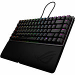 Asus ROG Falcata Gaming Keyboard - Compact - Wired/Wireless Connectivity - USB 2.0 Type A Interface - RGB LED - Black - Left view