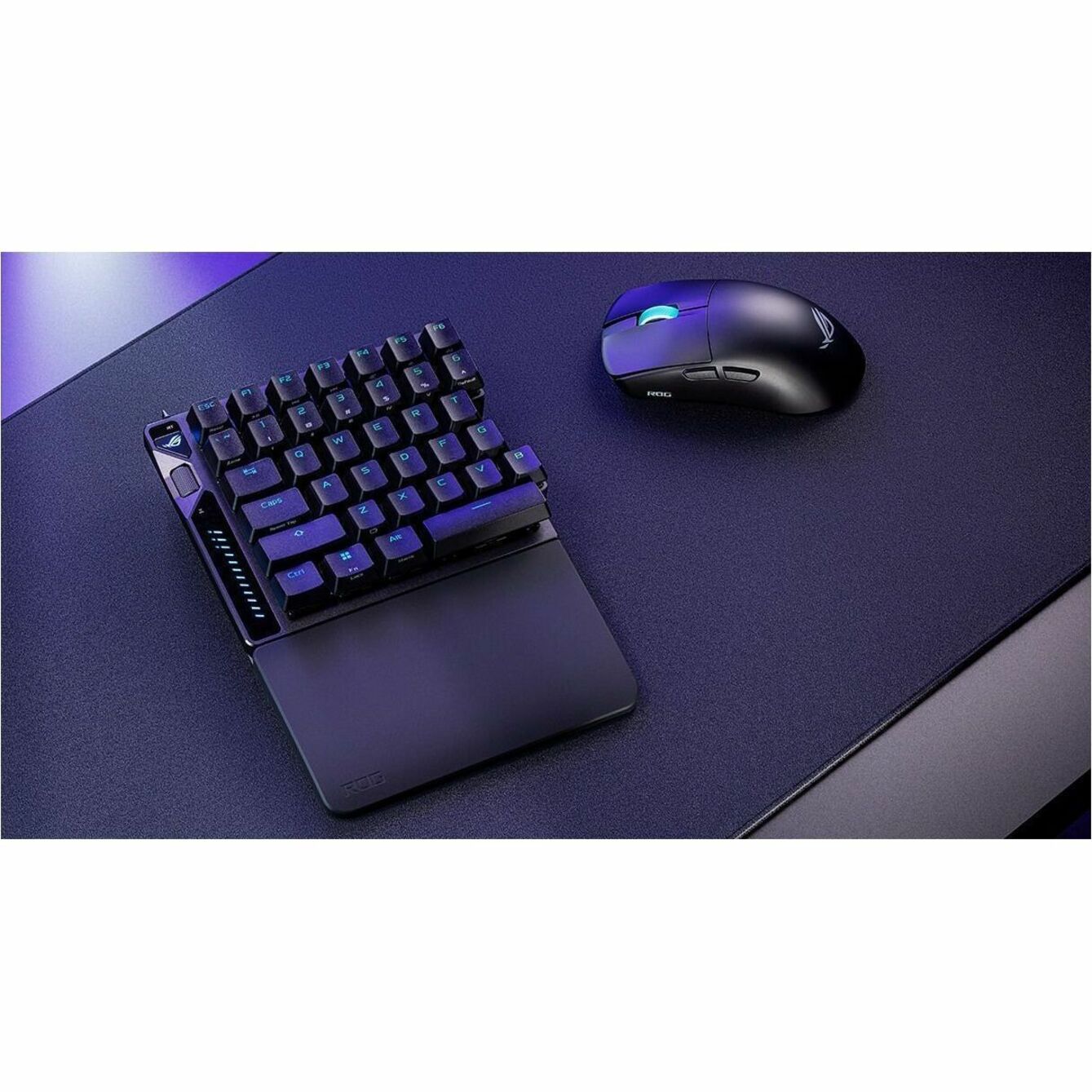 Asus ROG Falcata Gaming Keyboard - Compact - Wired/Wireless Connectivity - USB 2.0 Type A Interface - RGB LED - Black - Alternate view 10