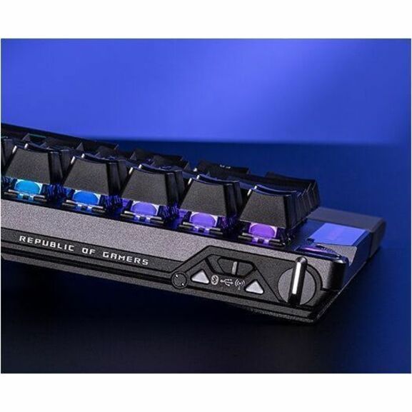Asus ROG Falcata Gaming Keyboard - Compact - Wired/Wireless Connectivity - USB 2.0 Type A Interface - RGB LED - Black - Alternate view 9