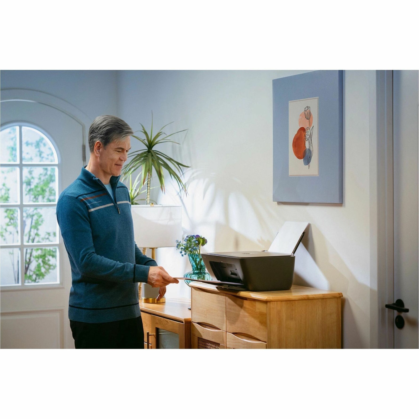 HP Deskjet 2922 Wired & Wireless Inkjet Multifunction Printer - Colour - Cement - Alternate view 11