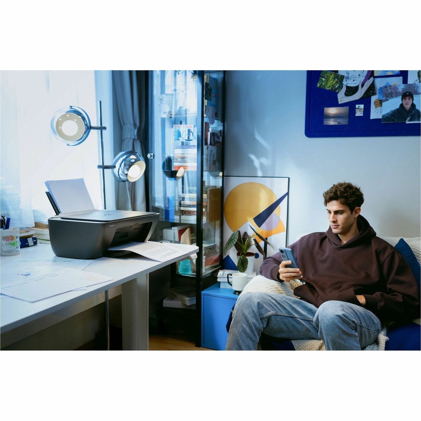 HP Deskjet 2922 Wired & Wireless Inkjet Multifunction Printer - Colour - Cement - Alternate view 13
