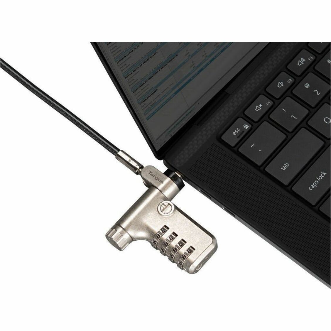 Targus DEFCON ASP106RGLXS Cable Lock For Notebook, Docking Station, Monitor - Alternate view 11