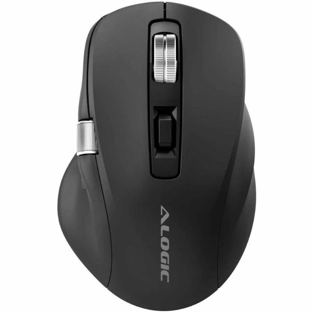 Alogic APEX Mouse - Bluetooth/Radio Frequency - USB Type C - 7 Programmable Button(s) - Black