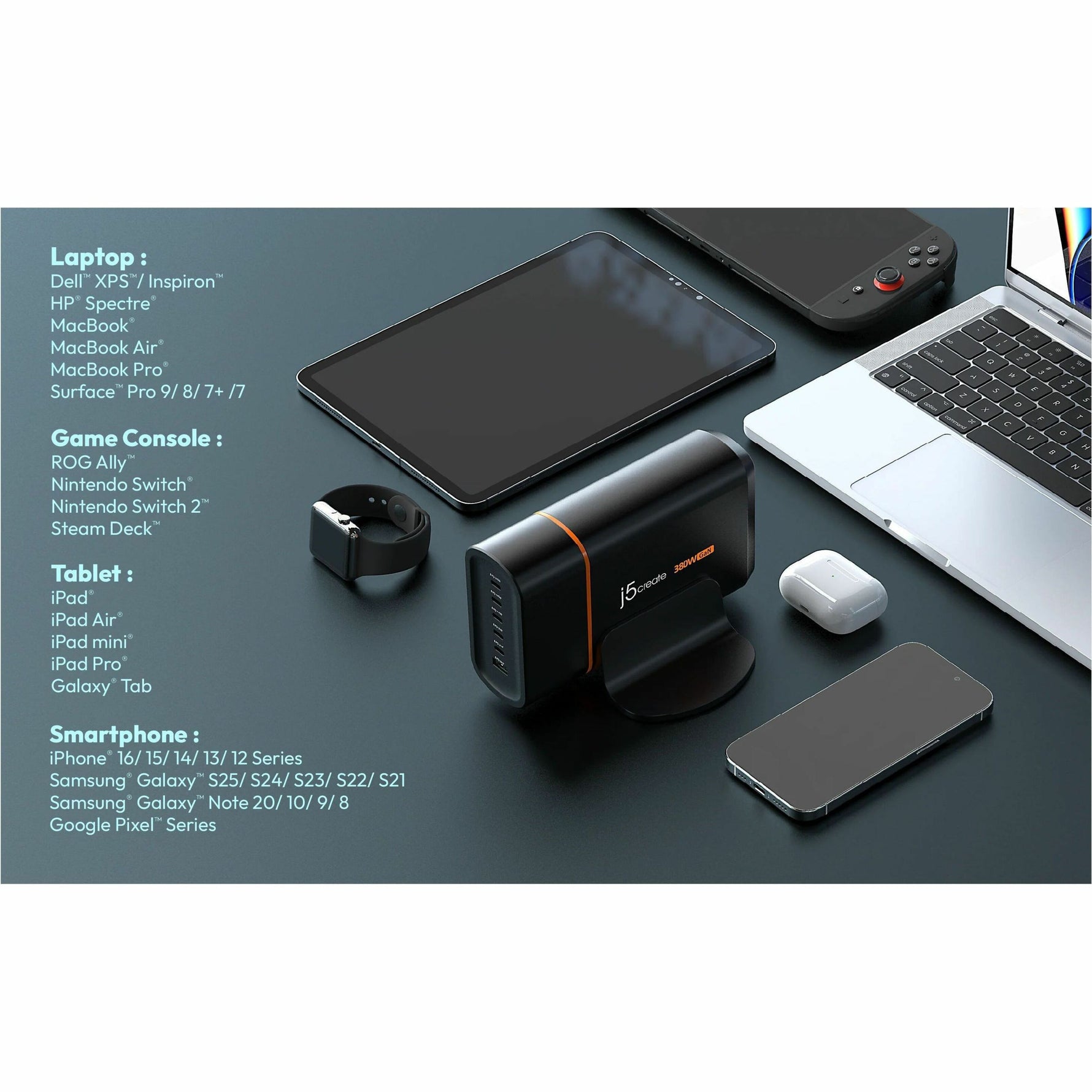 j5create JUP67380 380 W AC Adapter - Alternate view 10