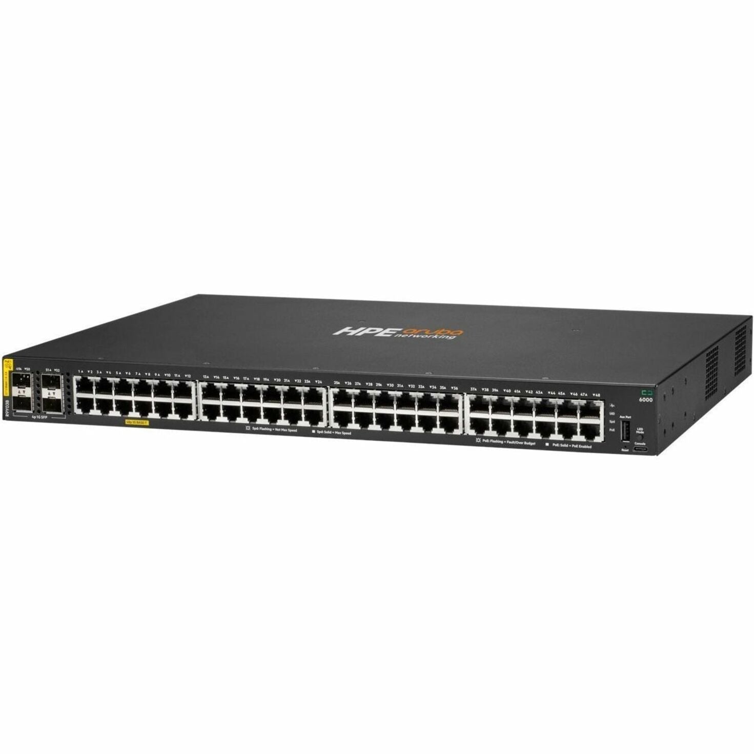 Aruba CX 6000 48 Ports Manageable Ethernet Switch - Gigabit Ethernet - 10/100/1000Base-T, 1000Base-X
