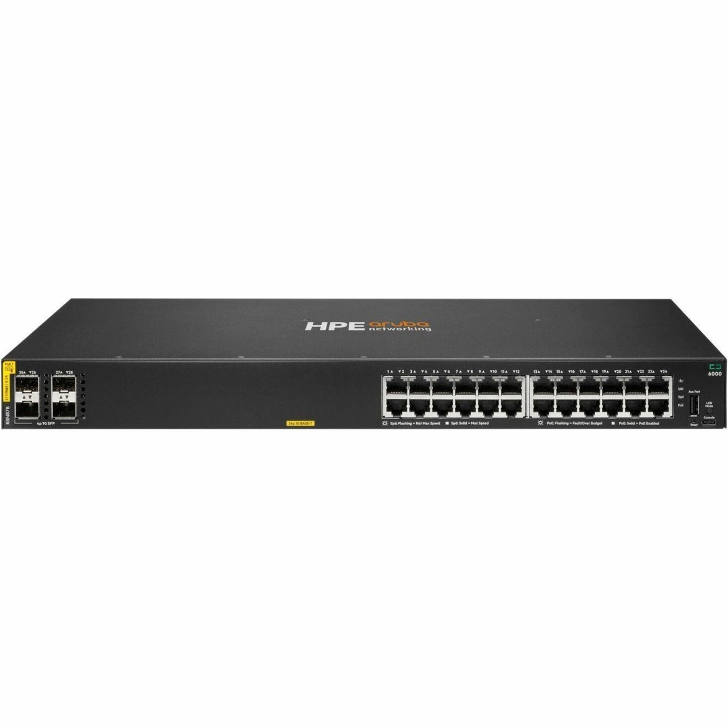 Aruba CX 6000 24 Ports Manageable Ethernet Switch - Gigabit Ethernet - 10/100/1000Base-T, 1000Base-X