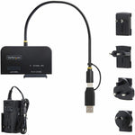 StarTech USB-C/USB-A to M.2 NVMe and 2.5in/3.5in SATA Adapter, 10Gbps, Tool-Free External SSD Hard Drive Reader, B+M/M-Key - Alternate view 6