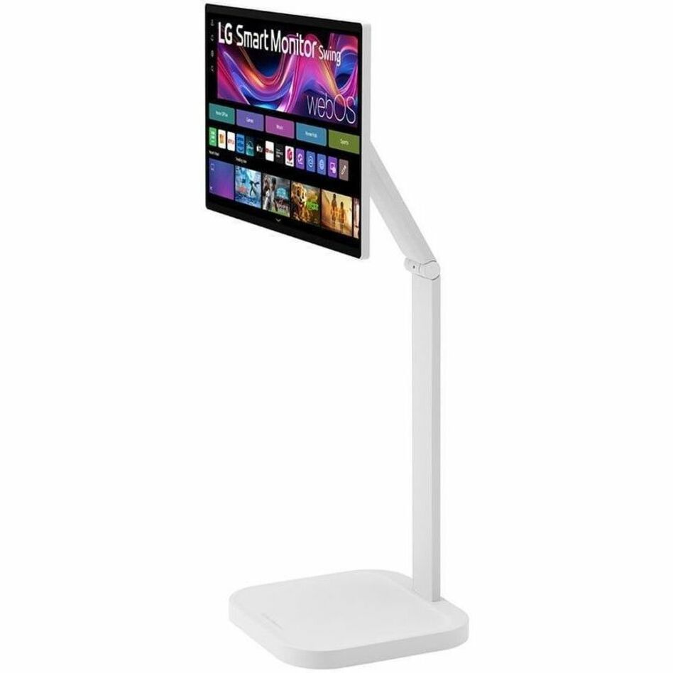 LG 32U889SA-W 32' Class Smart LCD Touchscreen Monitor - 16:9 - 5 ms - Left view