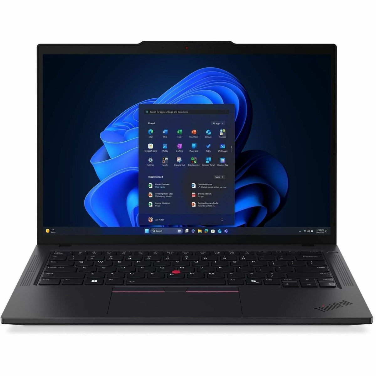 Lenovo ThinkPad T14 Gen 6 21QG004KAU 14' Copilot+ PC Notebook - WUXGA - 60 Hz - Intel Core Ultra 5 228V - 32 GB - 512 GB SSD - English Keyboard - Black - Alternate view 15