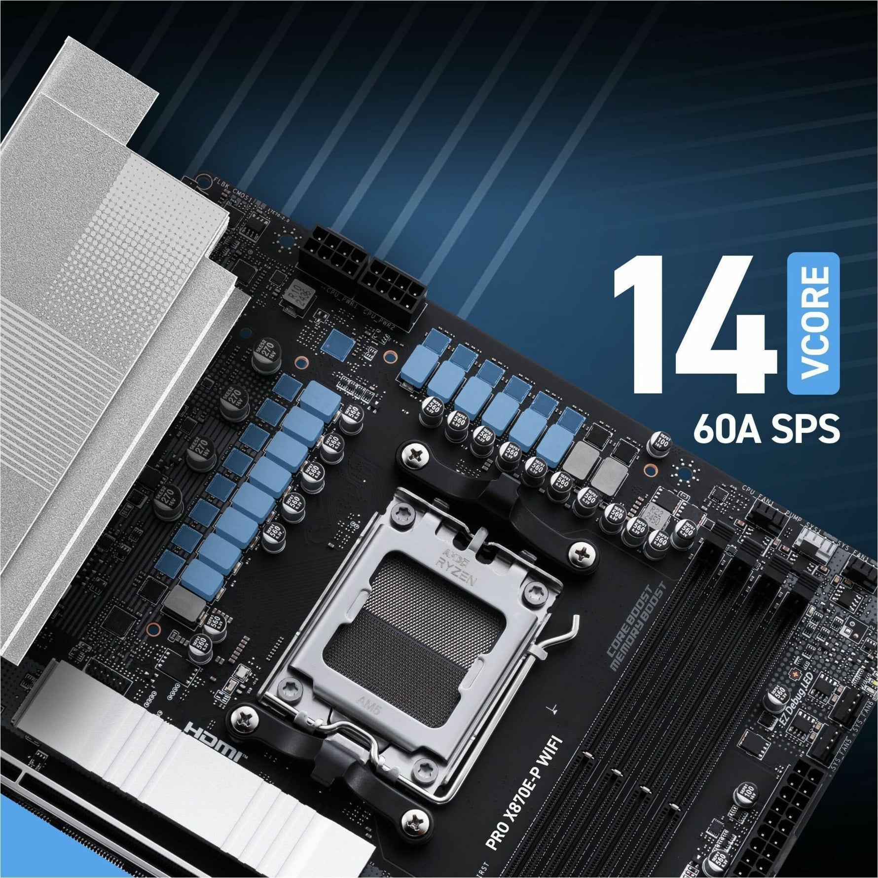 MSI PRO X870E-P WIFI Gaming Desktop Motherboard - AMD X870E Chipset - Socket AM5 - ATX - Alternate view 7