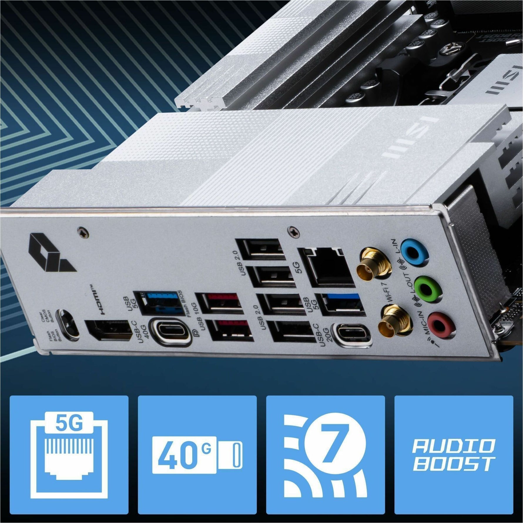 MSI PRO X870E-P WIFI Gaming Desktop Motherboard - AMD X870E Chipset - Socket AM5 - ATX - Alternate view 13