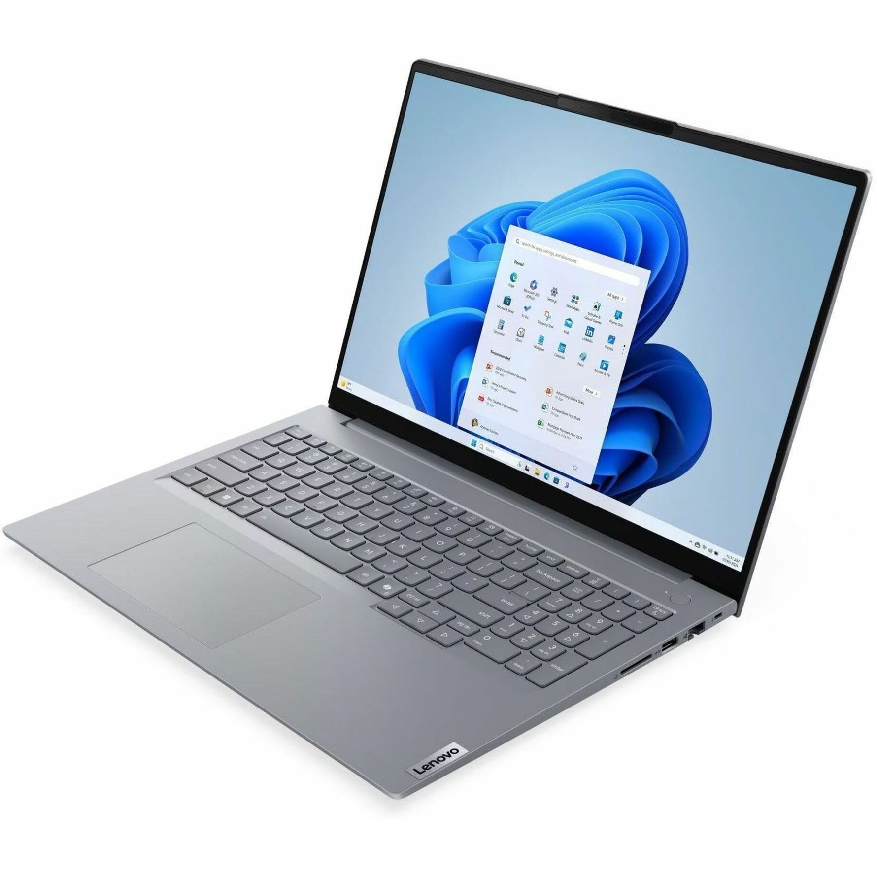 Lenovo ThinkBook 16 G9 IRL 21US005BAU 16' Notebook - WUXGA - 60 Hz - Intel Core 7 240H - 32 GB - 512 GB SSD - English Keyboard - Arctic Gray