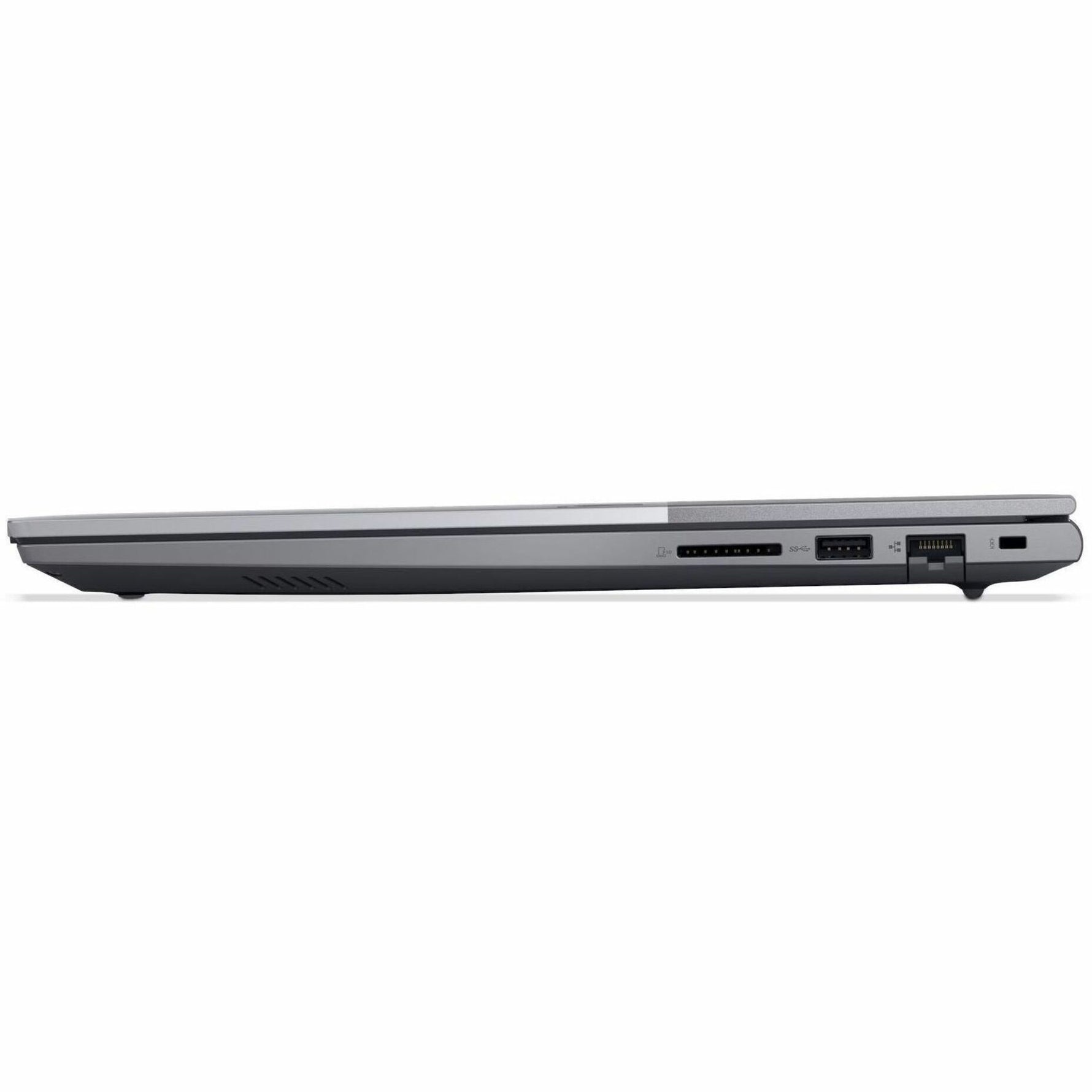 Lenovo ThinkBook 16 G9 IRL 21US005BAU 16' Notebook - WUXGA - 60 Hz - Intel Core 7 240H - 32 GB - 512 GB SSD - English Keyboard - Arctic Gray - Left view