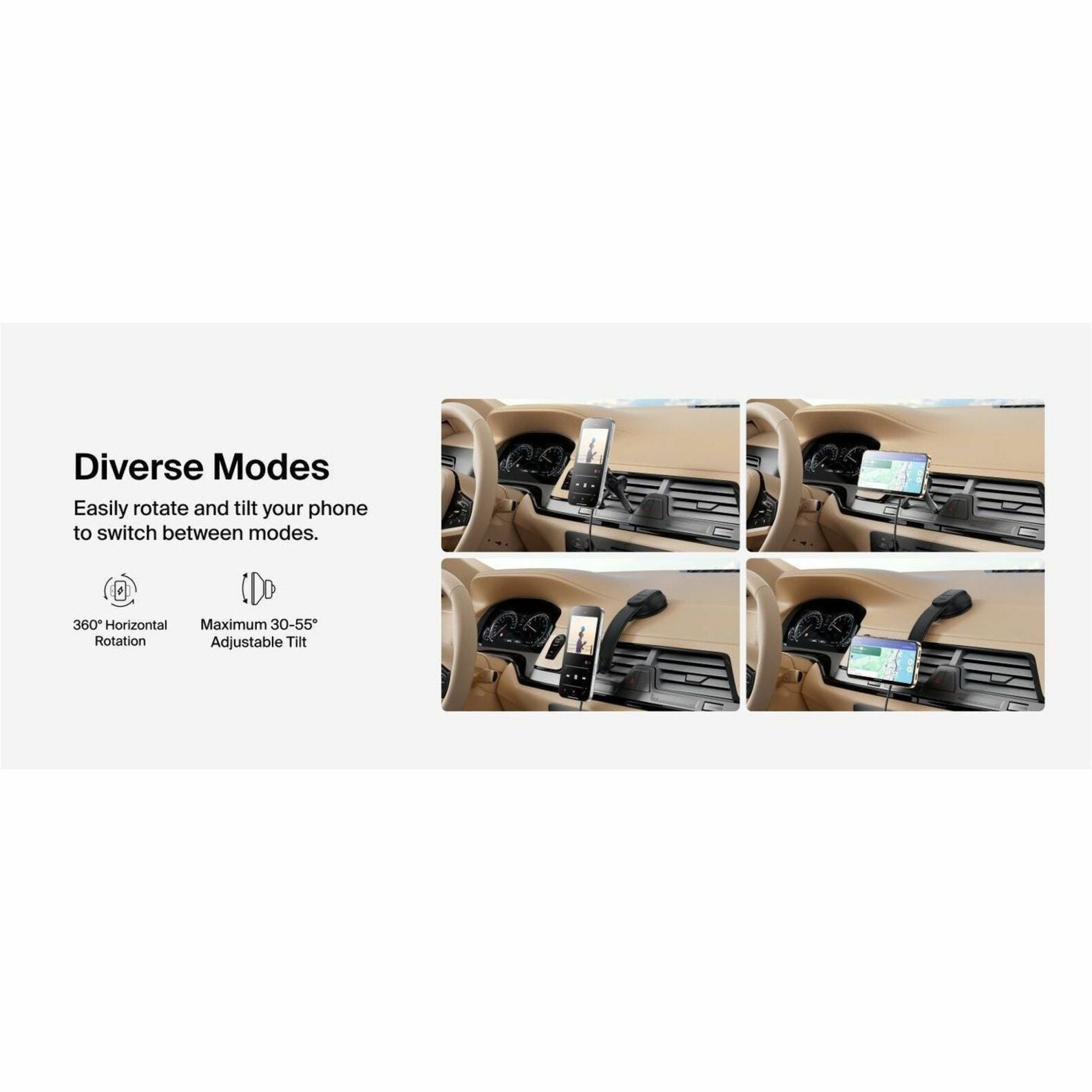 Belkin BoostCharge Vehicle Mount for Phone, iPhone - Landscape/Portrait - Alternate view 9