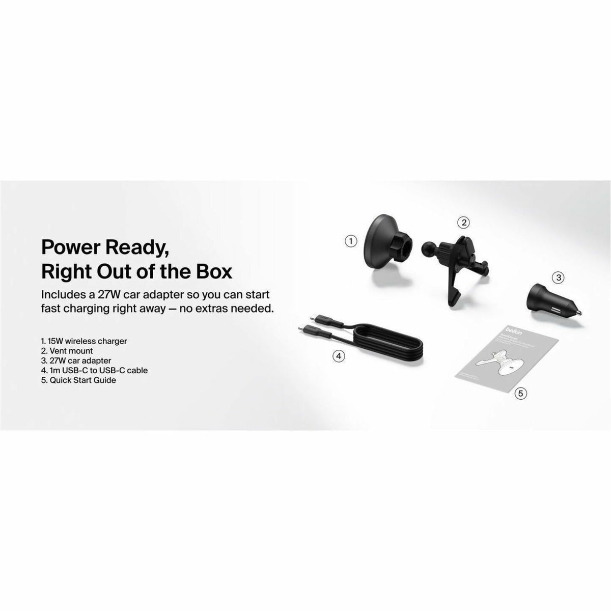 Belkin BoostCharge Vehicle Mount for Phone, iPhone - Landscape/Portrait