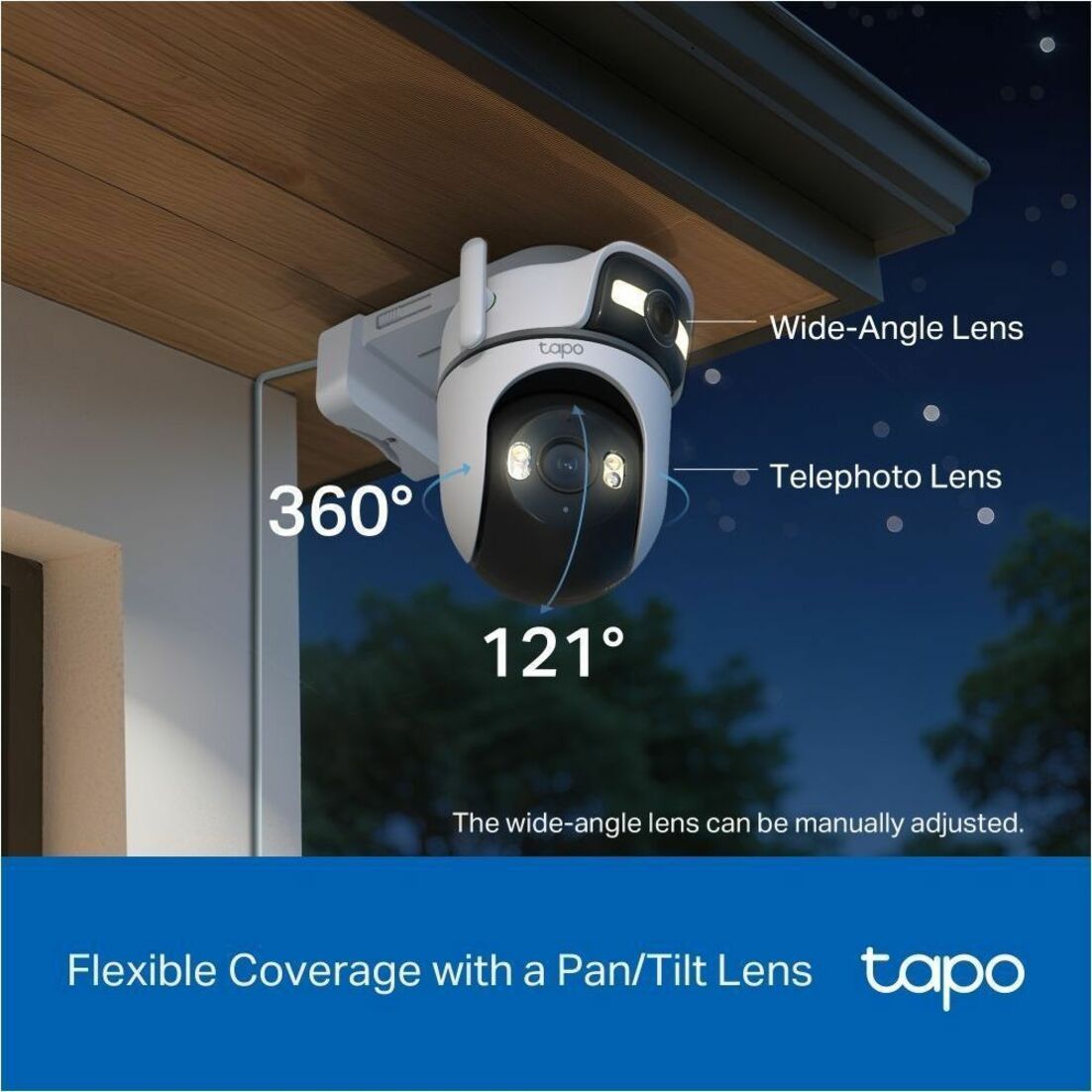 Tapo TC47 3 Megapixel Outdoor 2K Network Camera - Colour - 1
