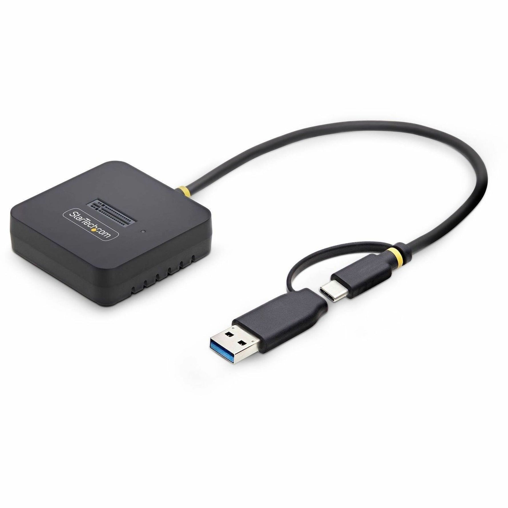 StarTech USB-C/USB-A to M.2 NVMe Dock Adapter, 10Gbps, Tool-Free External M.2 NVMe SSD Reader, B+M/M-Key