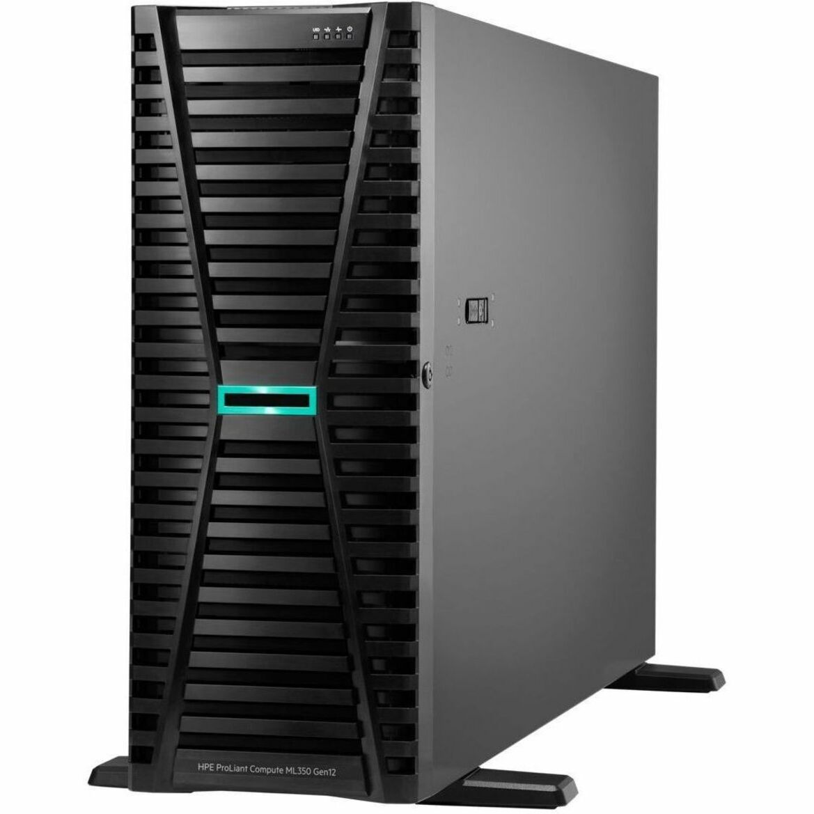 HPE ProLiant Compute ML350 Gen12 4U Tower Server - 1 x Intel Xeon 6505P 2.20 GHz - 32 GB RAM - 8 TB HDD - (2 x 4TB) HDD Configuration - Serial ATA/600, 12Gb/s SAS, NVMe Controller