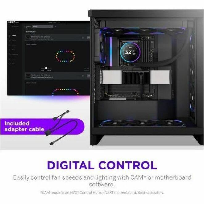 NZXT RF-U36PN-B1 Cooling Fan - PC, Radiator, Heatsink - Alternate view 10