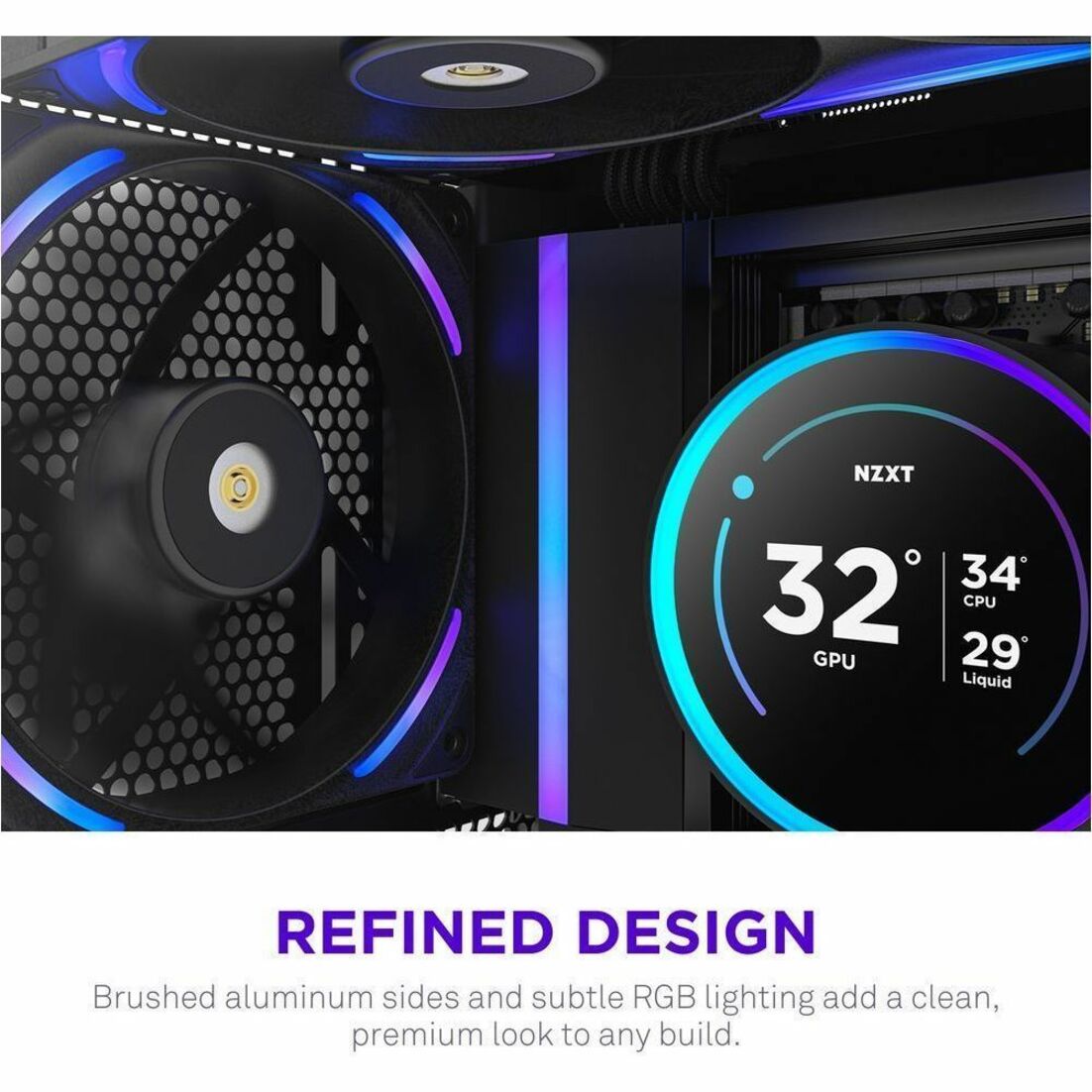 NZXT RF-U14PN-B1 Cooling Fan - PC, Motherboard, Radiator, Heatsink - Alternate view 7