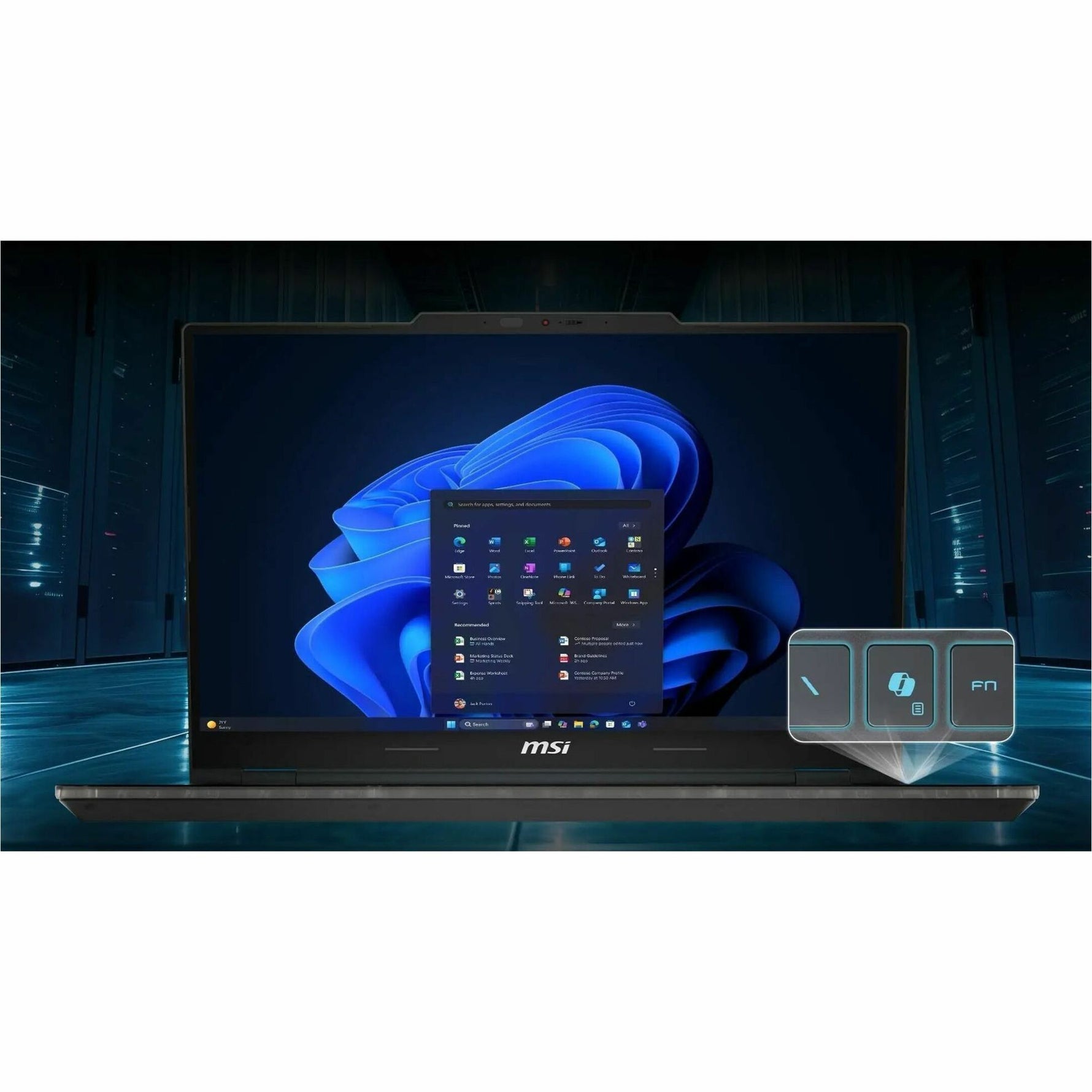 MSI Cyborg 15 B13W Cyborg 15 B13WFKG-1058AU 15.6' Gaming Notebook - Full HD - 144 Hz - Intel Core i7 13th Gen i7-13620H - 16 GB - 512 GB SSD - Translucent Black - Alternate view 13