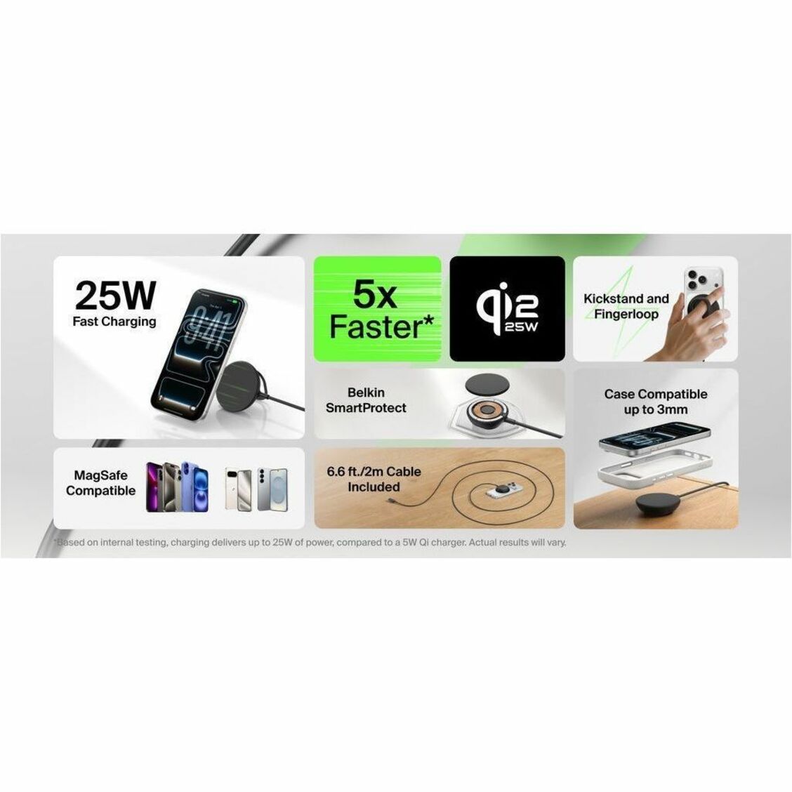 Belkin UltraCharge Induction Charger - Black - Alternate view 9