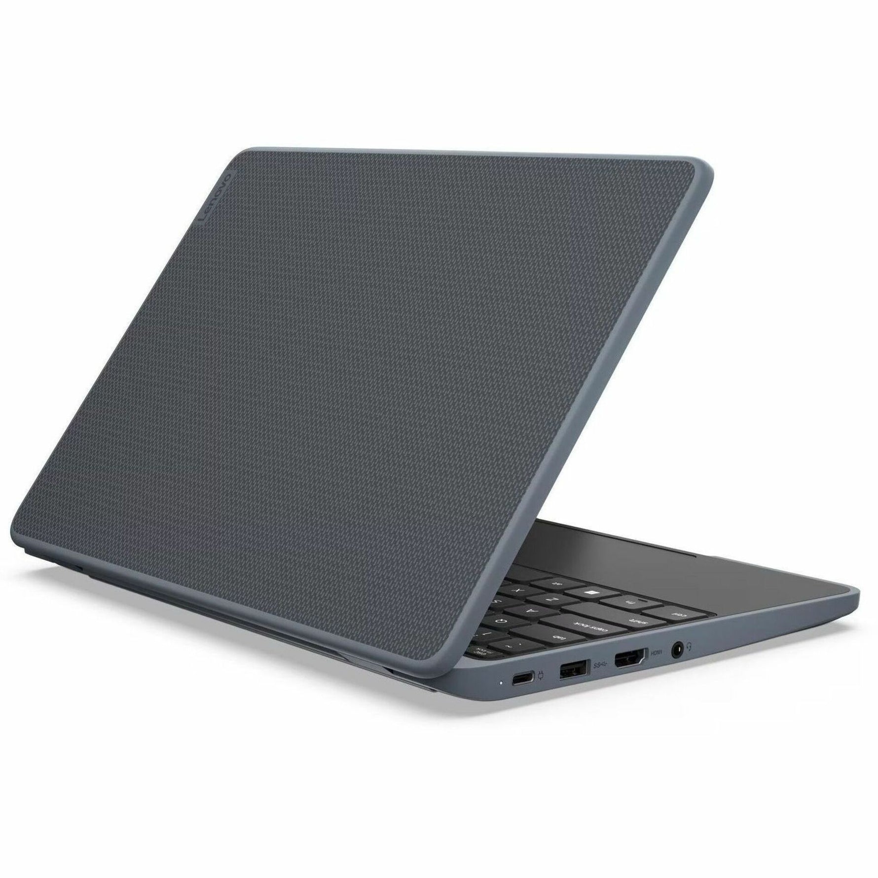 Lenovo 100w Gen 5 83LES01600 11.6' Notebook - HD - Intel N-Series N150 - 8 GB - 128 GB PCI Express 3.0 SSD - English (US) Keyboard - Black - Top view