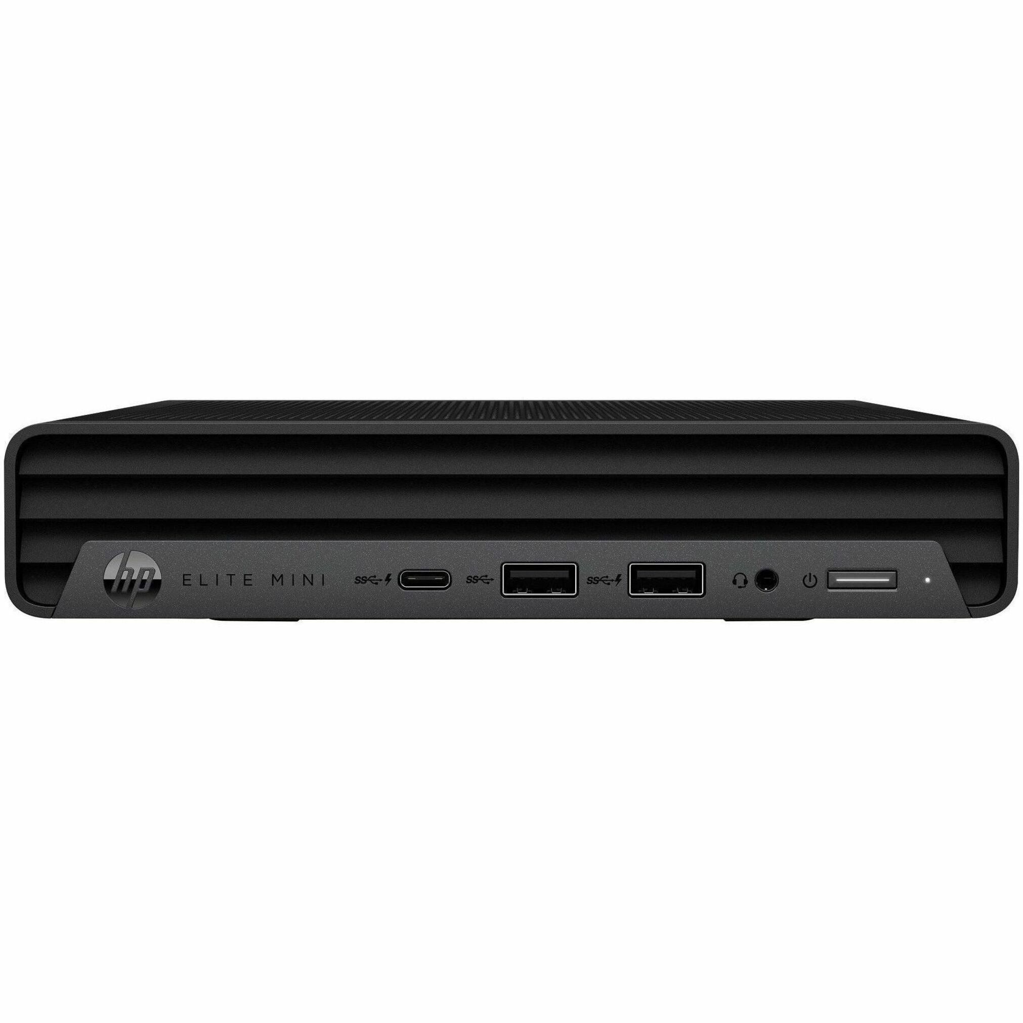 HP Elite Mini 800 G9 Desktop Computer - Intel Core i7 14th Gen i7-14700T - vPro Technology - 16 GB - 512 GB PCI Express NVMe SSD - Mini PC - Jack Black