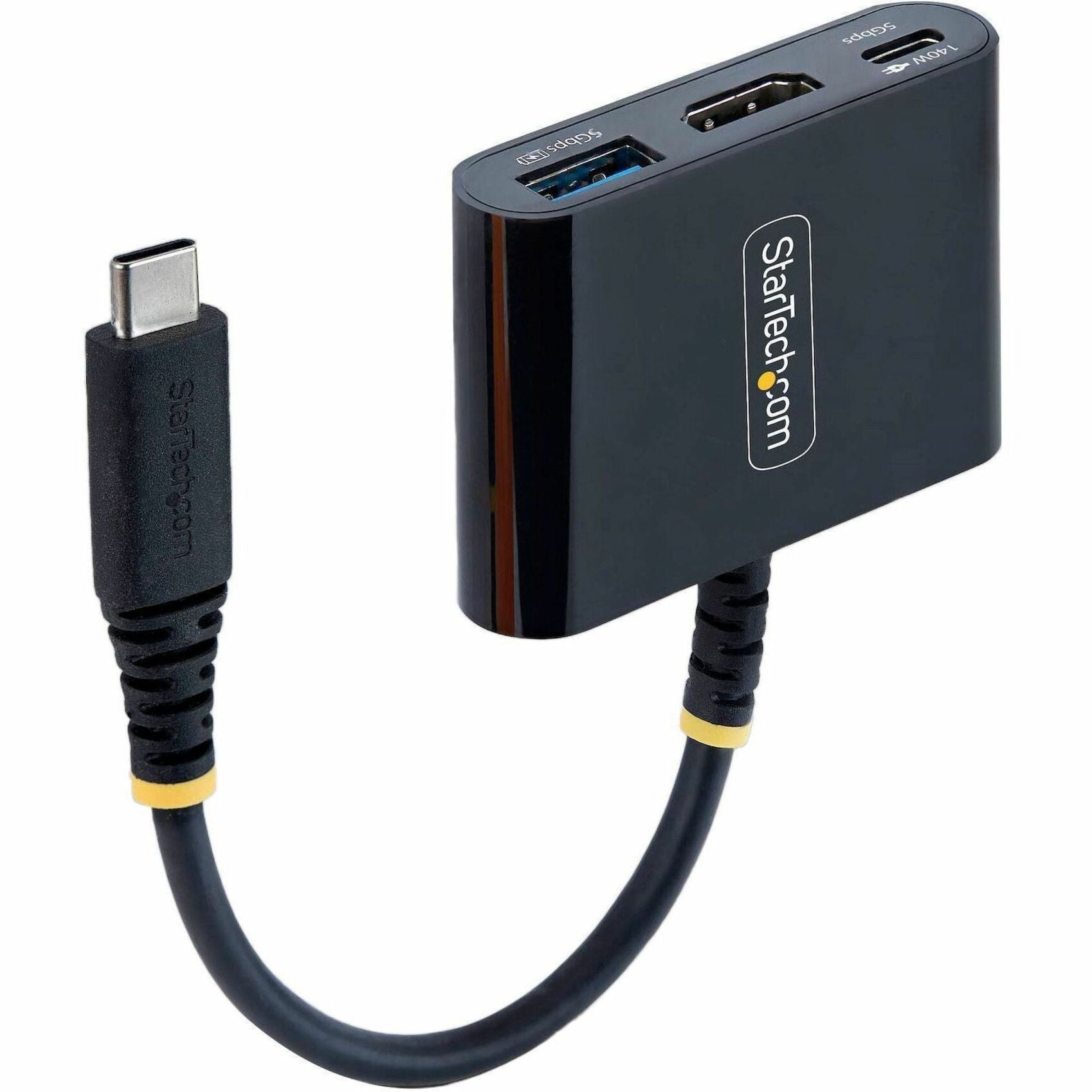 StarTech USB-C to HDMI Multiport Adapter with 140W PD Charging, 4K 60Hz HDMI, USB 5Gbps Hub, Mini Dock - Right view