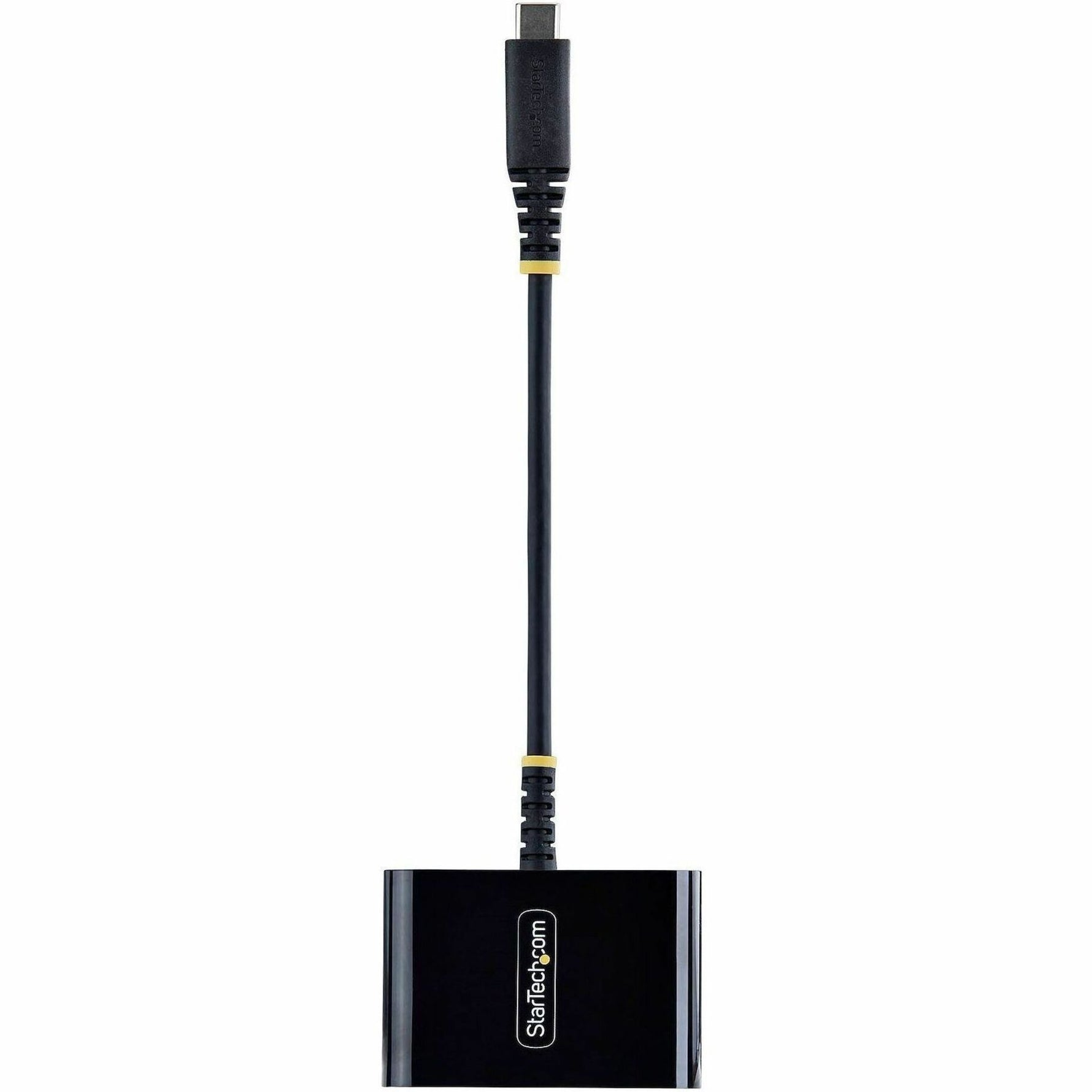StarTech USB-C to HDMI Multiport Adapter with 140W PD Charging, 4K 60Hz HDMI, USB 5Gbps Hub, Mini Dock - Top view