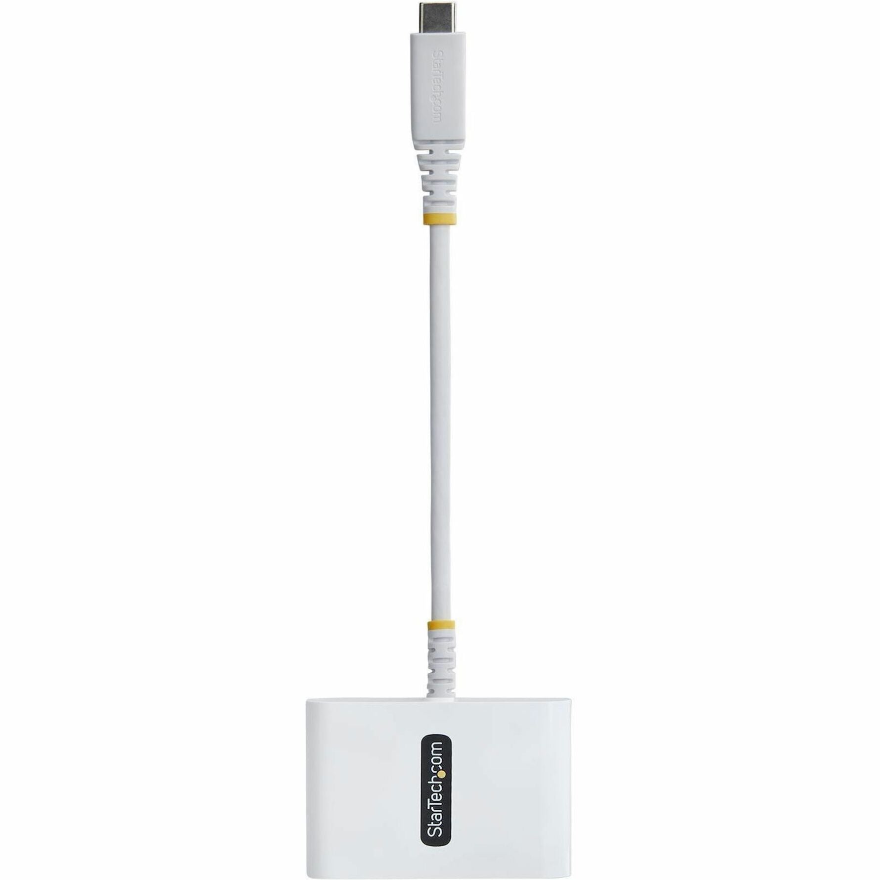 StarTech USB-C to HDMI Multiport Adapter with 140W PD Charging, 4K 60Hz HDMI, USB 5Gbps Hub, Mini Dock - Top view