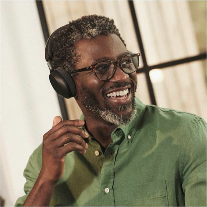 Jabra Evolve3 75 Wireless Over-the-head, On-ear, Over-the-ear Stereo Headset - Black