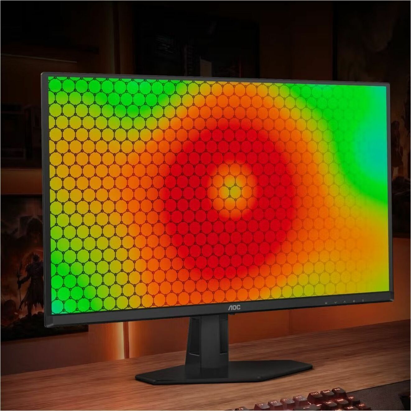AOC Q27G40ZDF 27' Class WQHD Gaming OLED Monitor - Black, Red - Alternate view 7