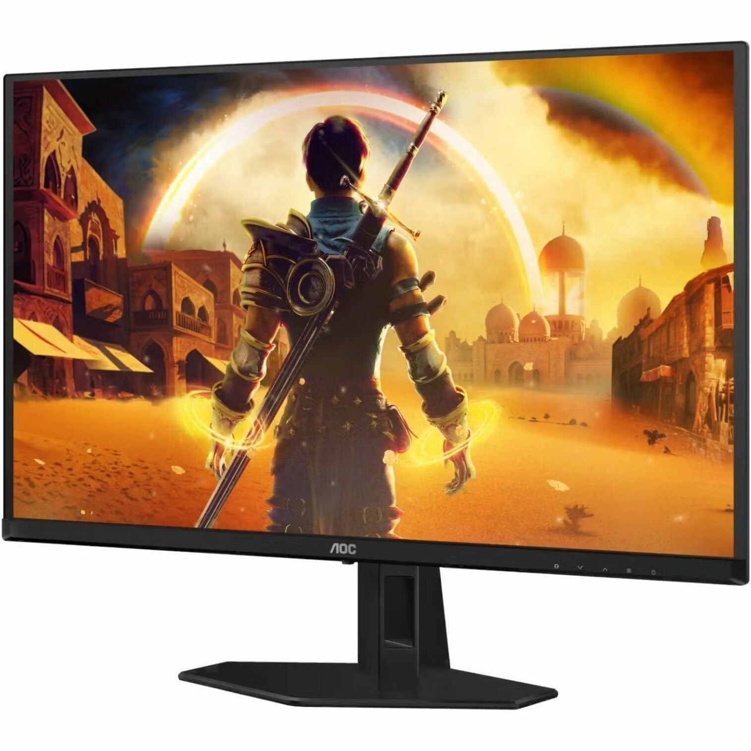 AOC Q27G40ZDF 27' Class WQHD Gaming OLED Monitor - Black, Red - Left view