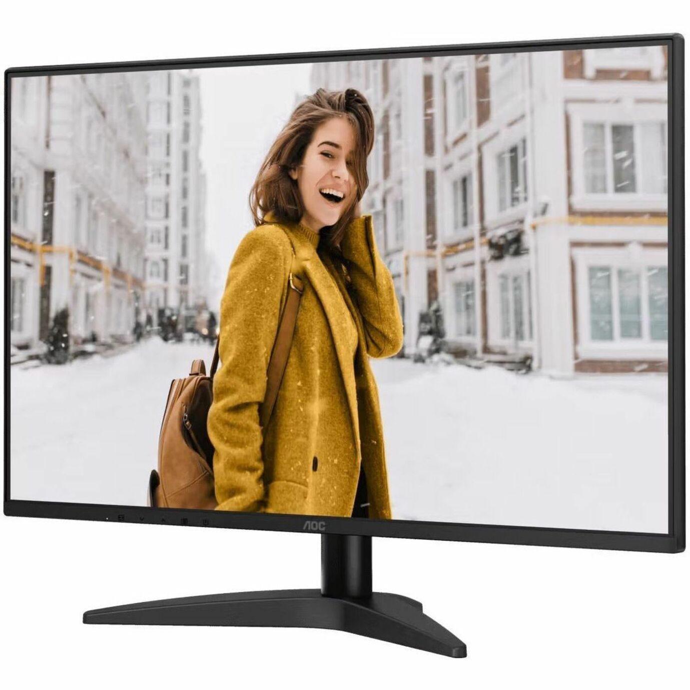 AOC Q27B36X 27' Class WQHD LCD Monitor - Black - Left view