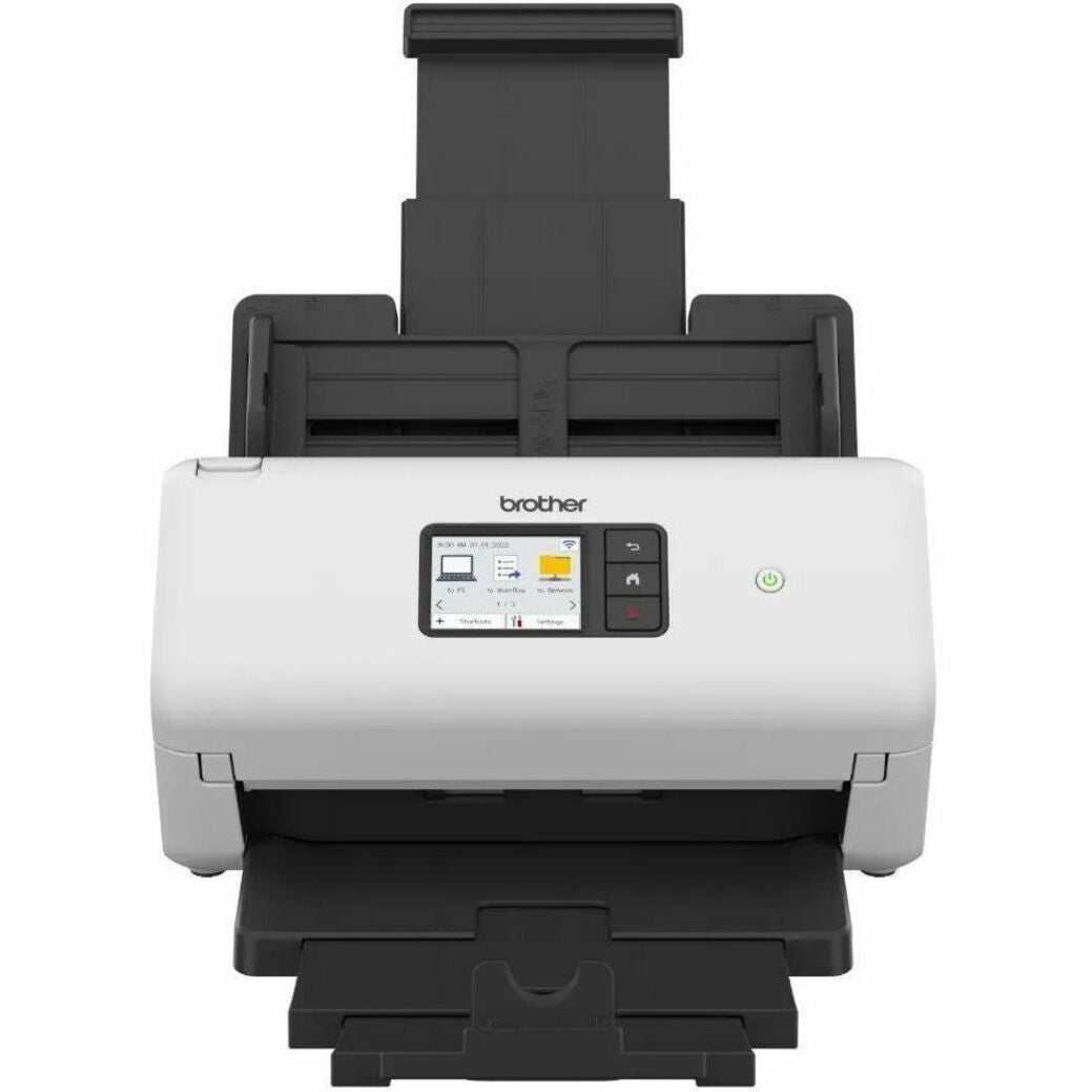 Brother ADS-3350W Sheetfed Scanner - 600 x 600 dpi Optical - White, Black