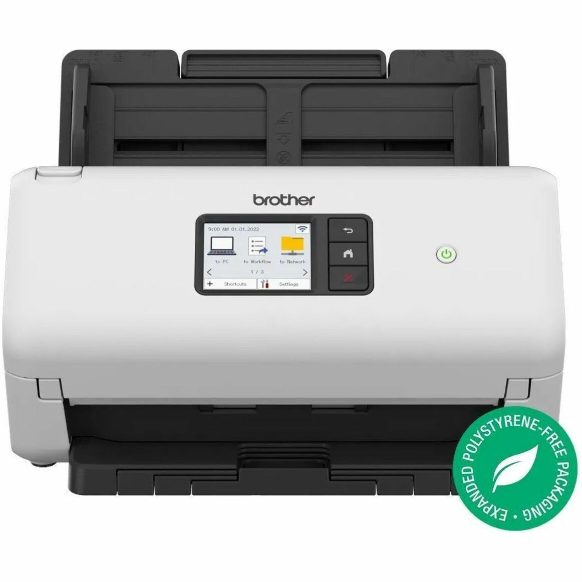 Brother ADS-3350W Sheetfed Scanner - 600 x 600 dpi Optical - White, Black
