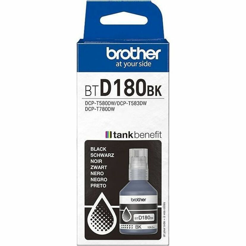Brother BTD180BK Refill Ink Bottle - Black - Inkjet