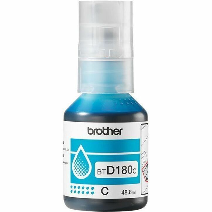 Brother BTD180C Refill Ink Bottle - Cyan - Inkjet